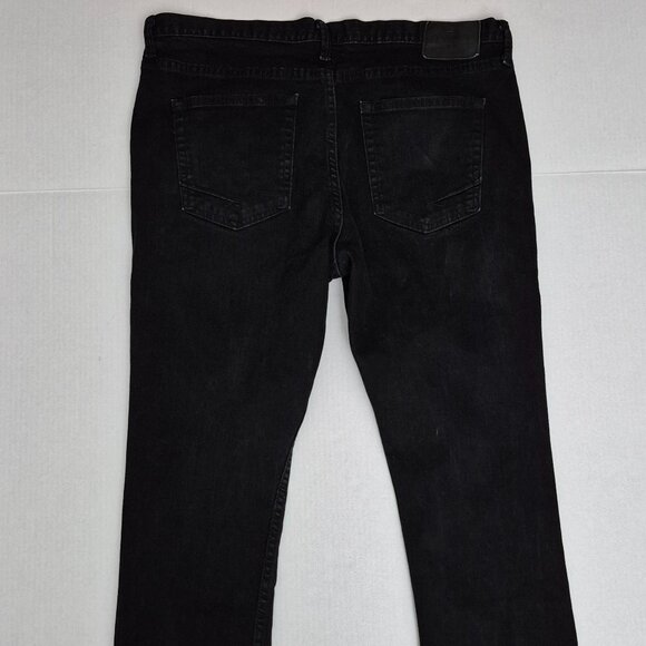 Vans V76 Skinny Jeans Men's 36X32 Black Denim Skater Goth - Pre-owned - Picture 6 of 13